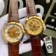 Replica 41mm Rolex Skeleton Watch W Gold Dial Brown Leather Strap (6)_th.jpg